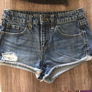High waisted shorts